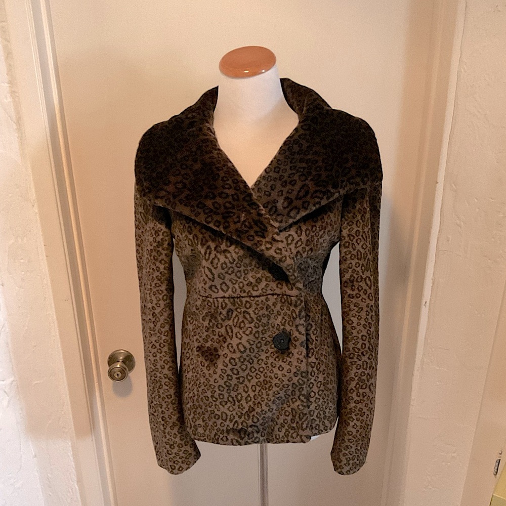 Miss Sixty Faux Fur Jacket - Junior Size Large